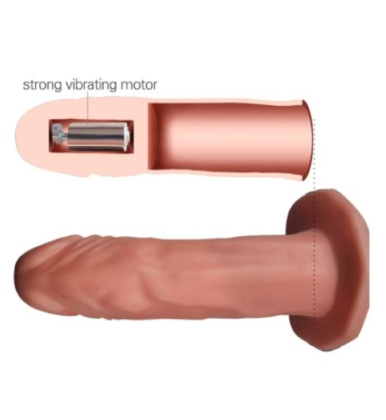 Strap on sa otvorom za penis vibracijom i podesivim trakama LV3002-14
